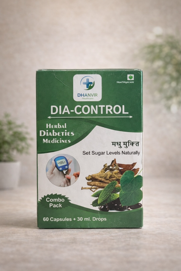 DIA-CONTROL Combo Pack (60 Capsules + 30ml Drops)