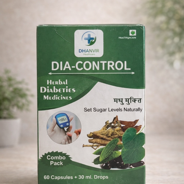 DIA-CONTROL Combo Pack (60 Capsules + 30ml Drops)