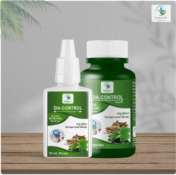 DIA-CONTROL Combo Pack (60 Capsules + 30ml Drops)