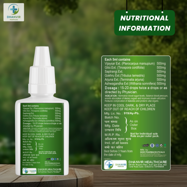 DIA-CONTROL Combo Pack (60 Capsules + 30ml Drops) - Image 4