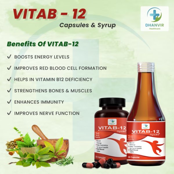 VITAB-12 Combo Pack (Capsules + Syrup) - Image 3